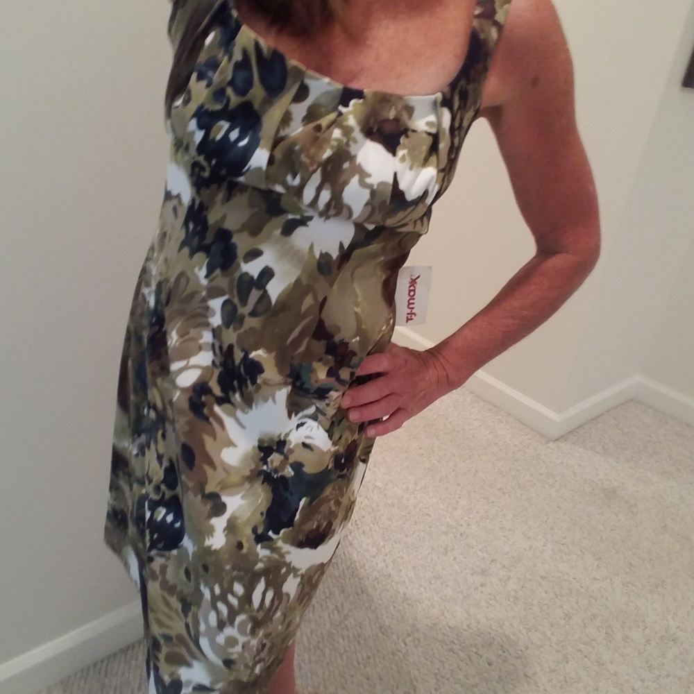 Connected Apparel Floral Camo Sundress NWT